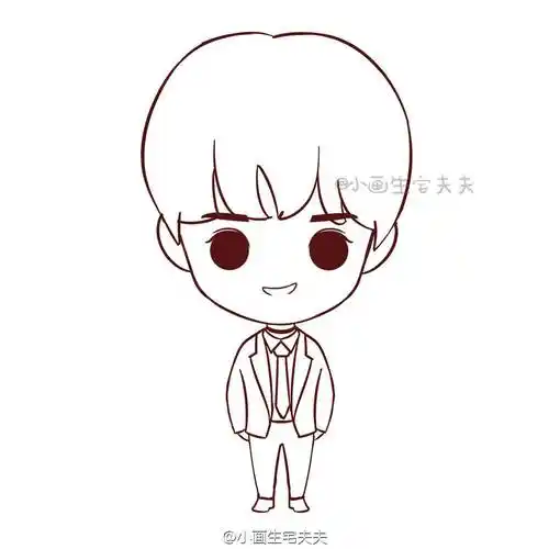 q版人物简笔画 q版人物简笔画男生 - 第 3 - 水彩迷