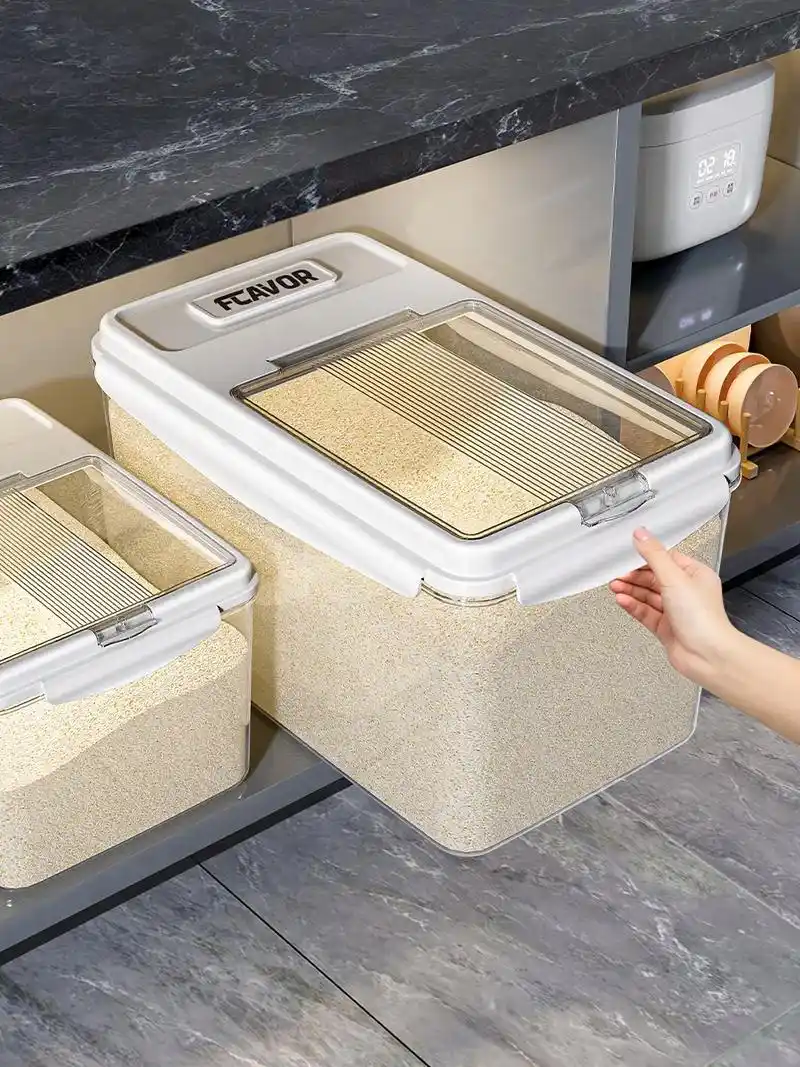 这个米桶真的太棒了!不仅容量大,而且密封性超好,完全不用担心 - 抖音