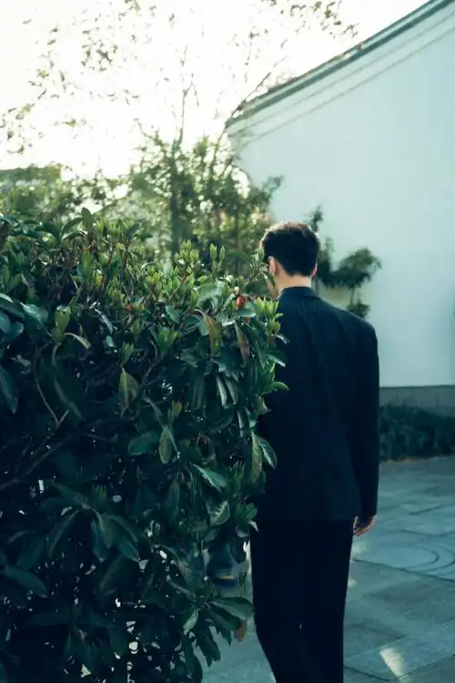 张艺兴黑西装背影照#被张艺兴背影照帅到了,好一个翩翩少年郎!