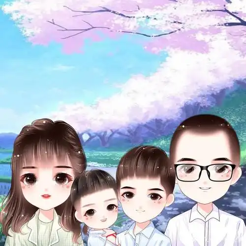 头像设计,一家人甜蜜卡通头像合集,多种风格任你选