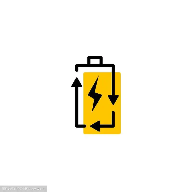 可循环充电电池能源标志图标