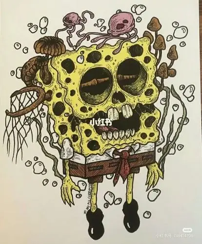 海绵宝宝暗黑系_海绵宝宝怎么样_暗黑系_文化_绘画