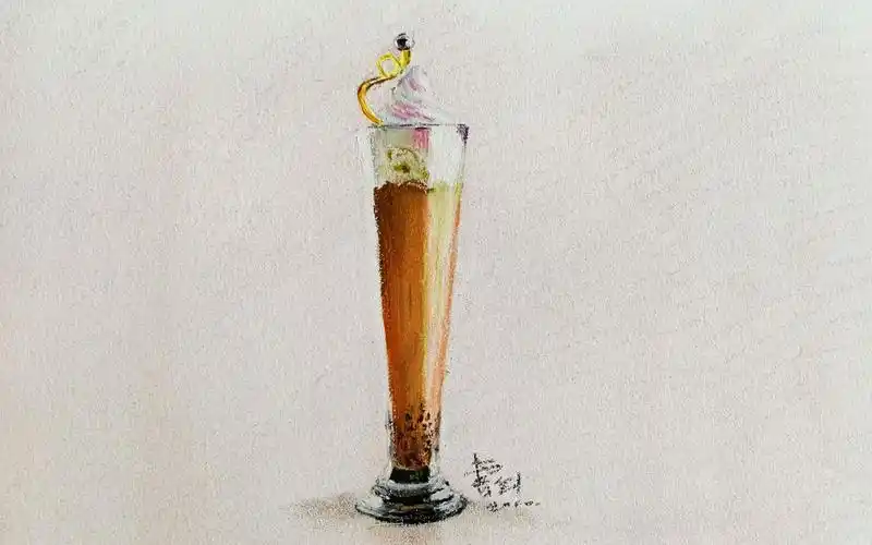 彩铅教程画秋天的第一杯奶茶太容易了两分钟教你学会