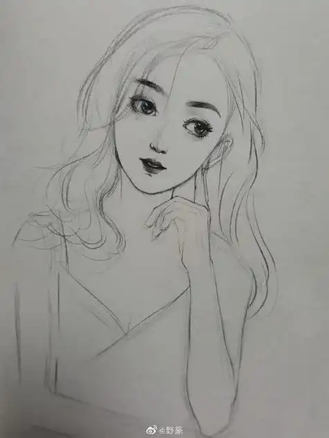 古装美女简笔画古装美女简笔画全身