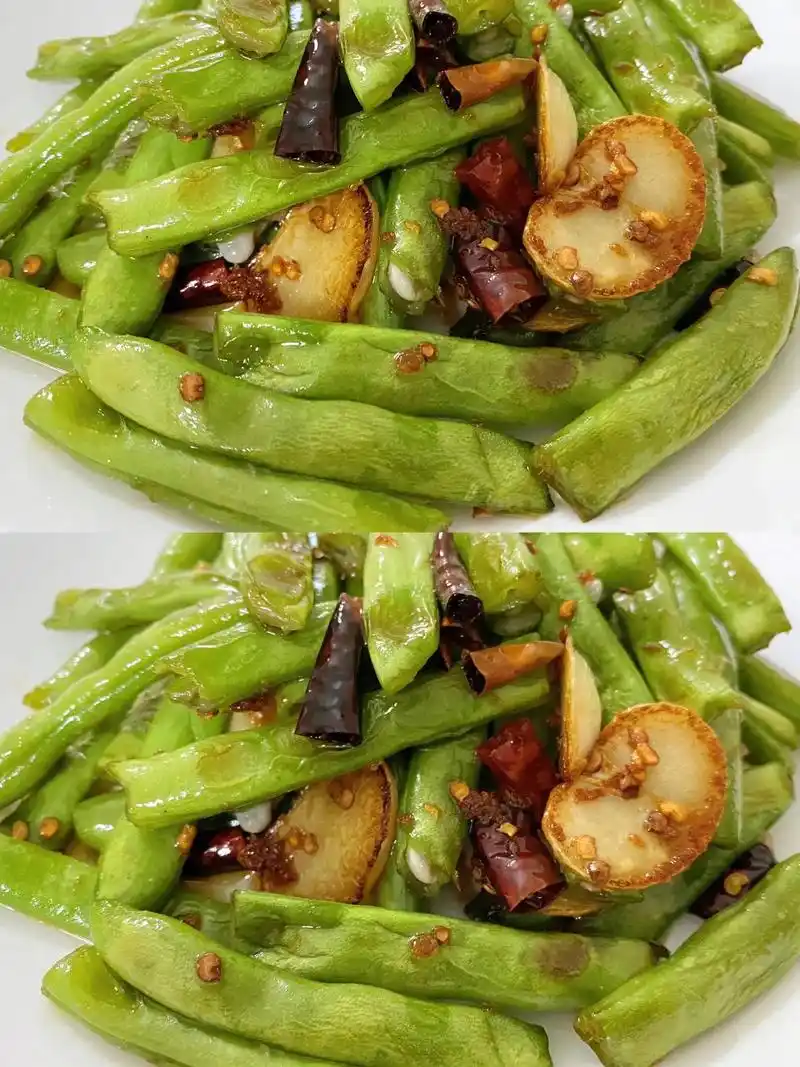 干煸四季豆|家常菜素菜100道4.干煸四季豆是最经典最好吃的 - 抖音