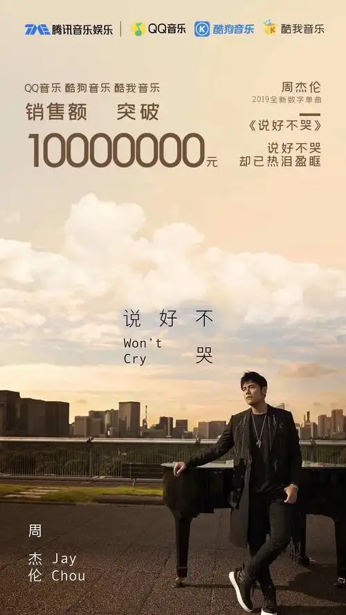 周杰伦《说好不哭》空降由你音乐榜冠军 创综合指数最高纪录