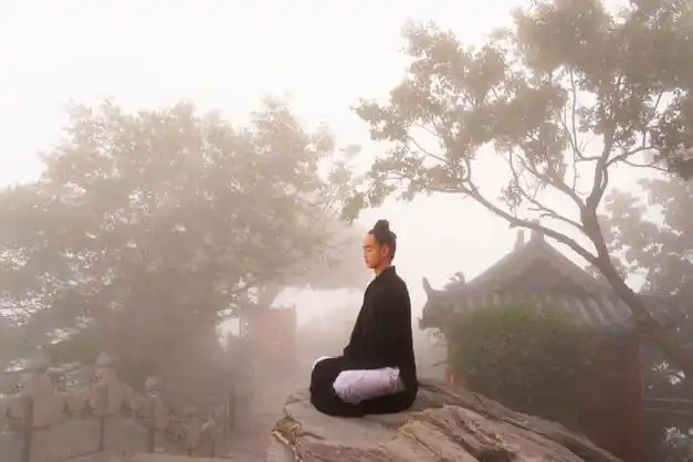 道家打坐引仙法含眼光凝耳韵缄舌气听心息