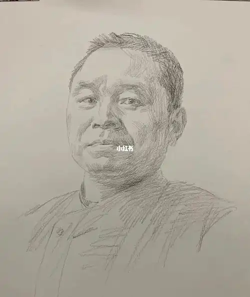 来一组素描头像步骤教程吧