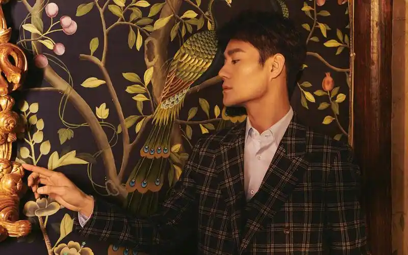 王凯复古儒雅写真图片桌面壁纸