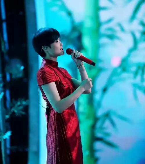 李宇春短发配旗袍,优雅女人味十足