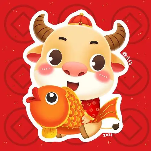 萌萌哒的牛宝宝|插画|概念设定|四六亿 - 原创作品 - 站酷 (zcool)