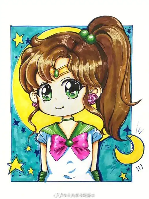 美少女战士绘画素材