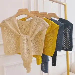 小披肩衬衫打结图片