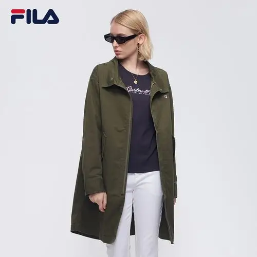 1fila斐乐女外套秋季新款休闲帅气绣花运动茄克