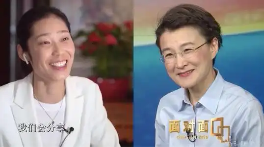 朱婷接受央视《面对面》主持人董倩采访