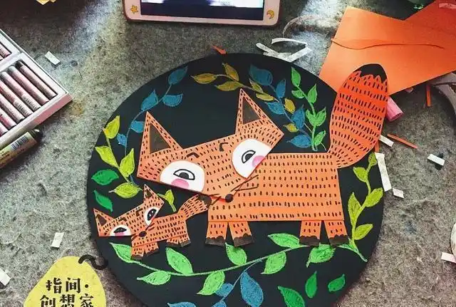 儿童画创意丨立体手工拼贴画这样玩孩子喜欢的不得了