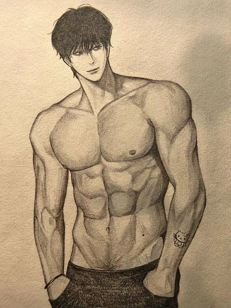 腹肌 #画画 #画渣日常 #秋日暴击 # - 抖音