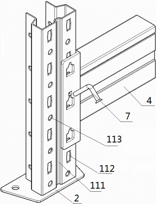 改良式货架立柱的制作方法