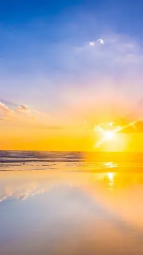 iphone 壁纸 日出,大海,沙滩,云,天空