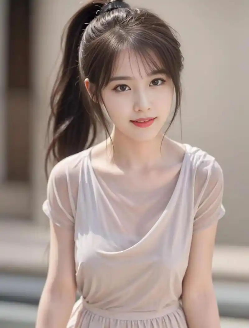 日常穿搭#  灰色的薄纱很难搭配,适用于颜值高的女生,皮肤白皙很辜