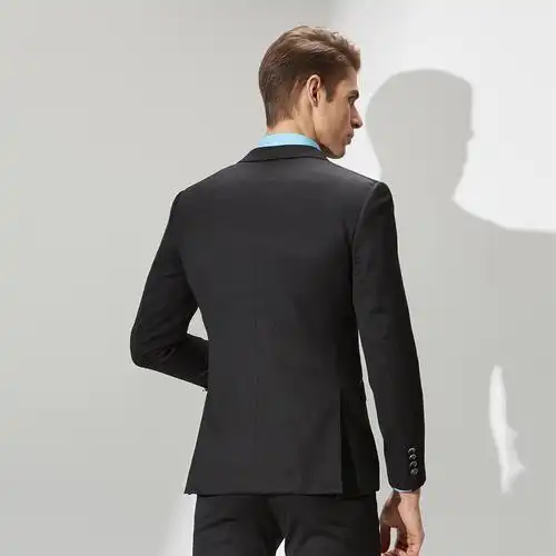 春上新 男士商务职业西服上衣韩版修身正装西装外套单开叉