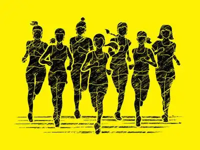 马拉松选手图片-马拉松选手素材-马拉松选手插画-摄图新视界