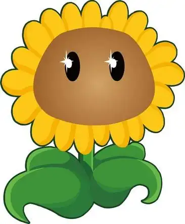 卡通手绘向日葵