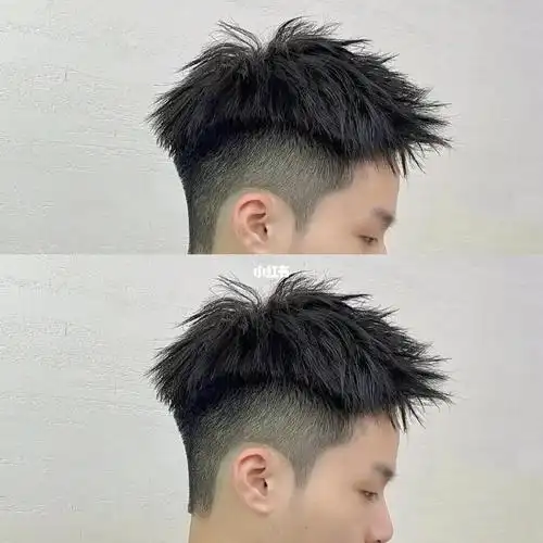 短发推荐烟花摩根烫#男士发型参考适合脸型圆脸方脸鹅蛋脸和国字脸