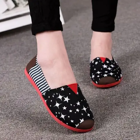 超值平底女士布鞋透气舒适