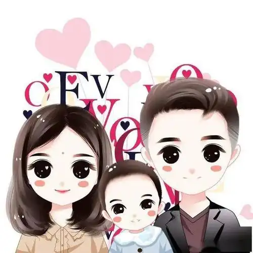 朋友圈头像,幸福一家三口头像,简单却很温暖_家庭