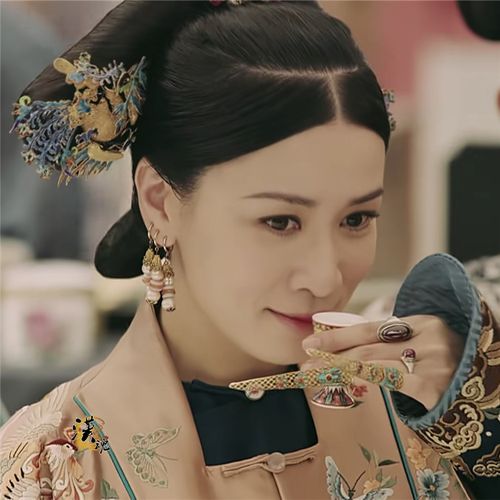 延禧攻略佘诗曼同款古典珍珠耳环清宫古装旗袍耳环