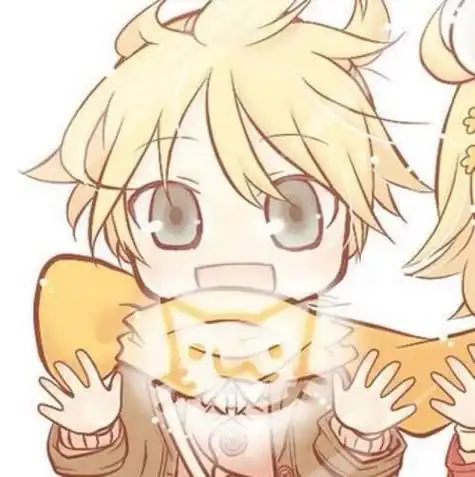 动漫二次元头像镜音双子萌兄妹姐弟各有说法v家