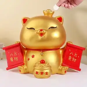 招财猫摆件八方来财