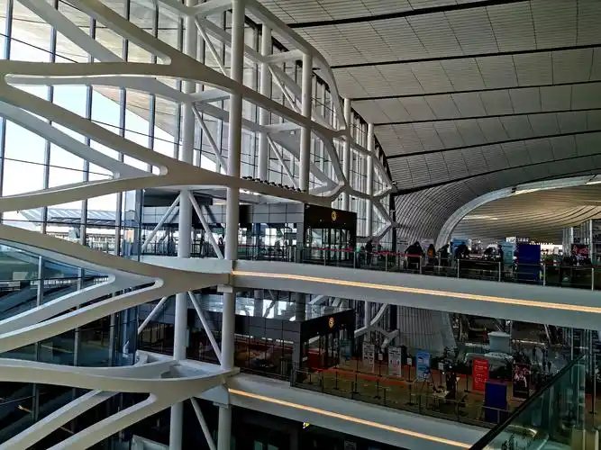 北京大兴国际机场航站楼一瞥