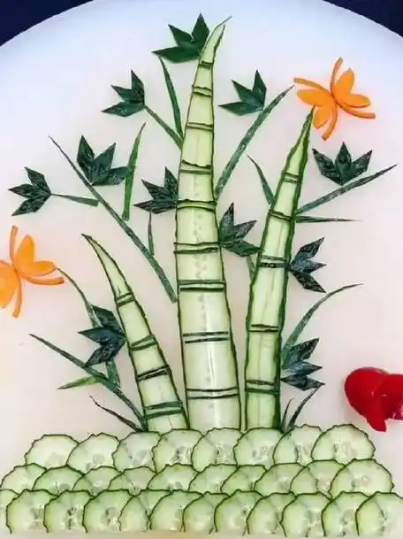 各种精美蔬菜手工拼盘,厉害了