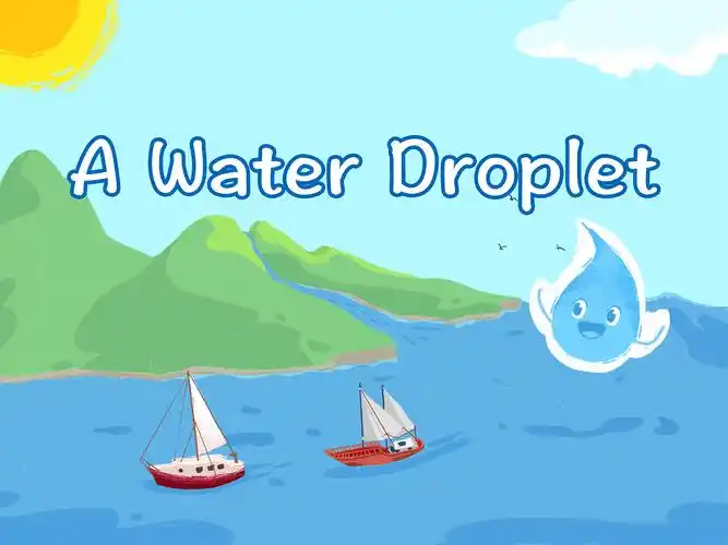 儿童插画绘本-水循环