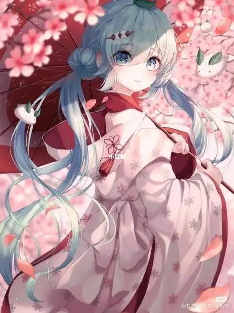 二次元美女福利图35 樱花少女手机壁纸「壁纸」二次元少女二次元少女