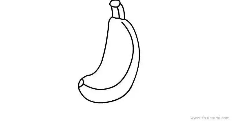 香蕉儿童画怎么画香蕉简笔画简单