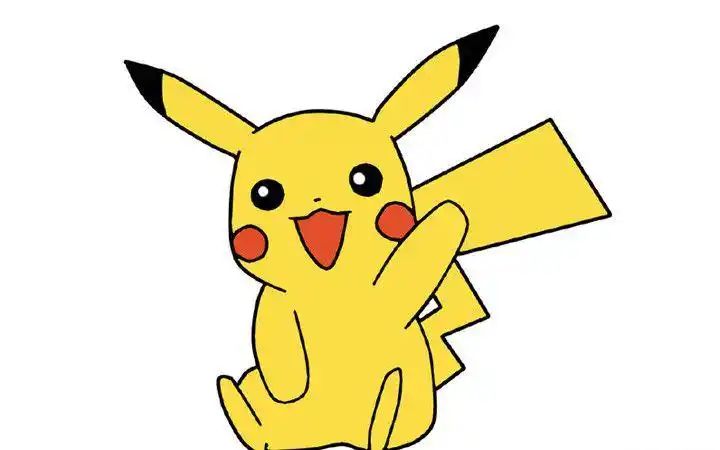 简笔画教程 皮卡丘简笔画步骤图_卡通简笔画_简笔画大全