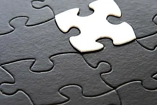 黑白,拼图,对比