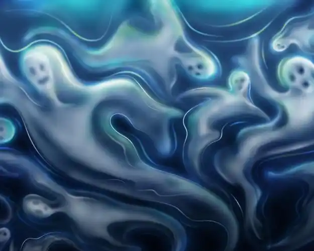 幽灵化身-万圣节插画设计壁纸