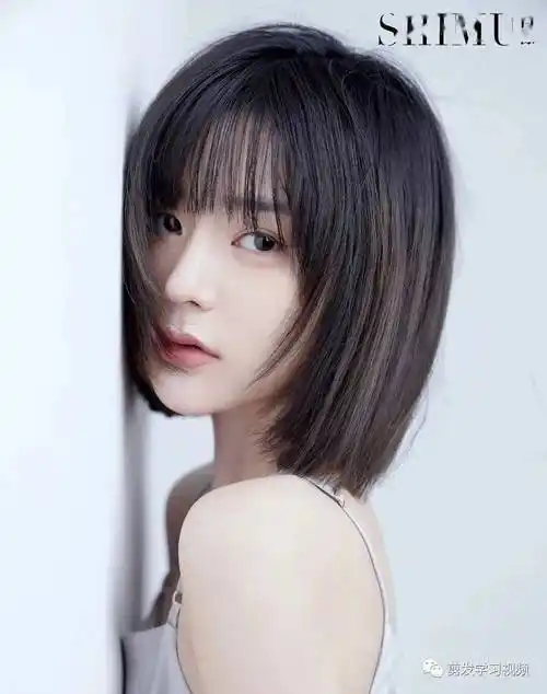 早春剪甜美风齐脖短发