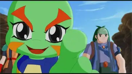 晶码战士:玄武兽进化后真是太强了,轻松打败了蜥蜴兽-少儿-高清完整