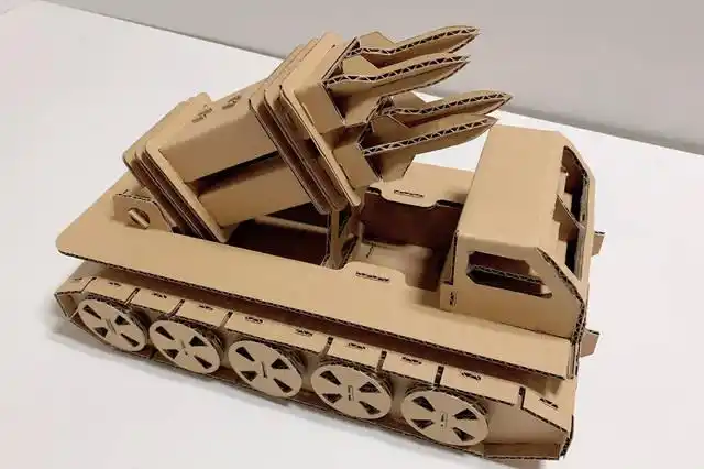 手工 模型 军事   导弹  玩具 武器 利用废旧纸板