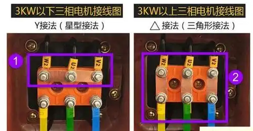 有6个接线柱的三相异步电机怎么接线