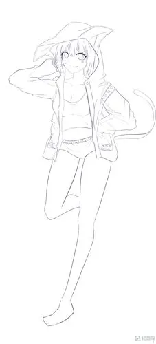 动漫人物衣服的画法学习训练 - rh-6-222 米诺 - 轻微课