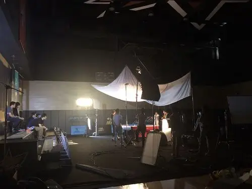 天天台球广告片拍摄影棚