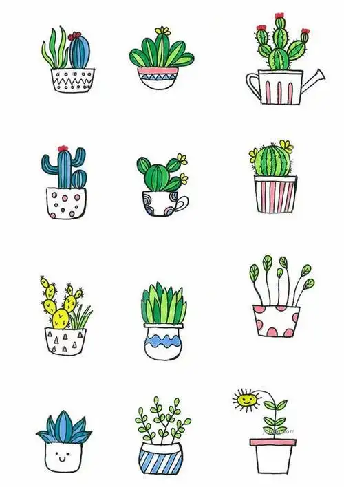 可爱植物简笔画 - 燕子图片网,一个充满欢乐的表情包,头像图片乐园