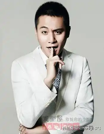 赵又廷这一款是某剧中的造型,个性的短寸加上清爽的露额发型的设计