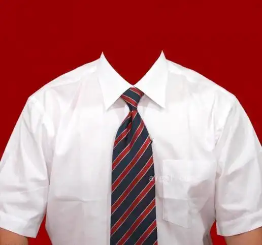 证件照白衬衣模板图片_psd - 大小:9m-平面成品模版_素材免费下载-爱